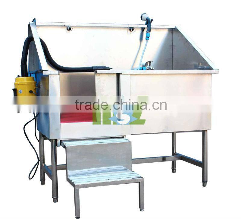 Stainless steel skid resistance pet bath tub MSLVB02
