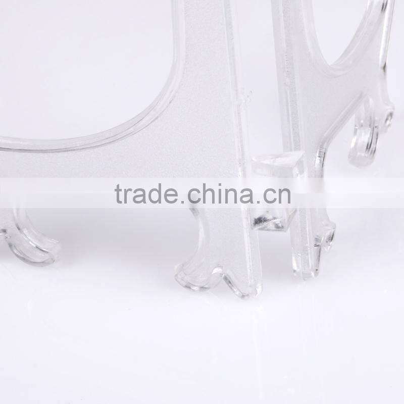 Black color acrylic plate display stand for 8" plate