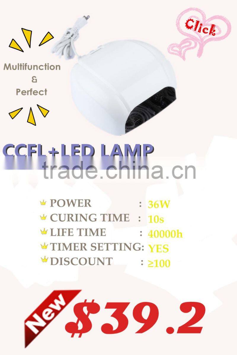 best uv lamp for gel nails WHOLESALE 2015 NEWEST D36 CCFL & LED 36W UVNail LAMP NAIL DRYER