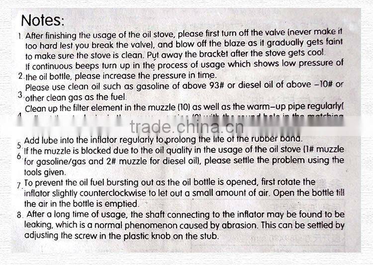 Outdoor Cooker units Stove Picnic Stove Portable oil and Gas Stove With Oil Bottle