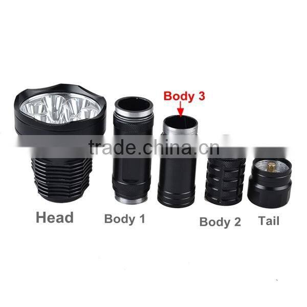11000 Lumen High Power Rechargeable Torch 9 LED Torch Rechargeable