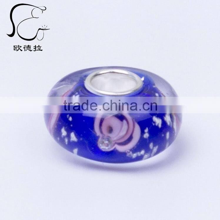 China jewelry wholesale Blue Murano glass beads bracelet