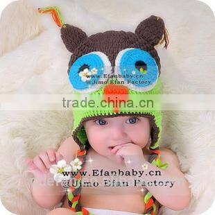 knit owl beanie handmade crochet animal hats for children