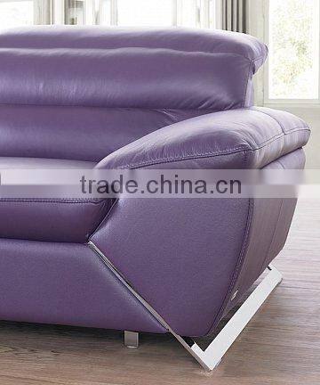 modern L shaped leather sofa 8072