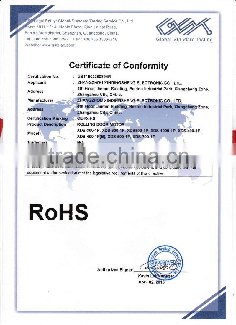 Low noice automatic swing door motor 24V 500kg