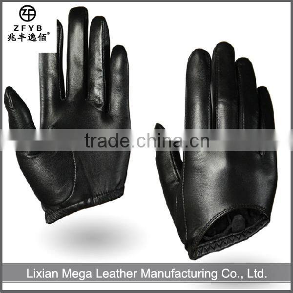2016 High quality Custom-made Female Short Leather Gloves