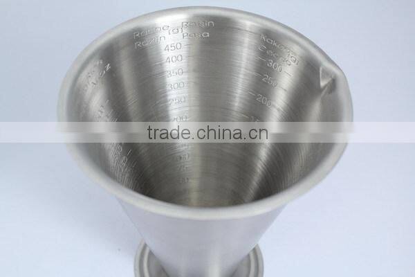 Stainless Steel cone Measuring Cups with spout
