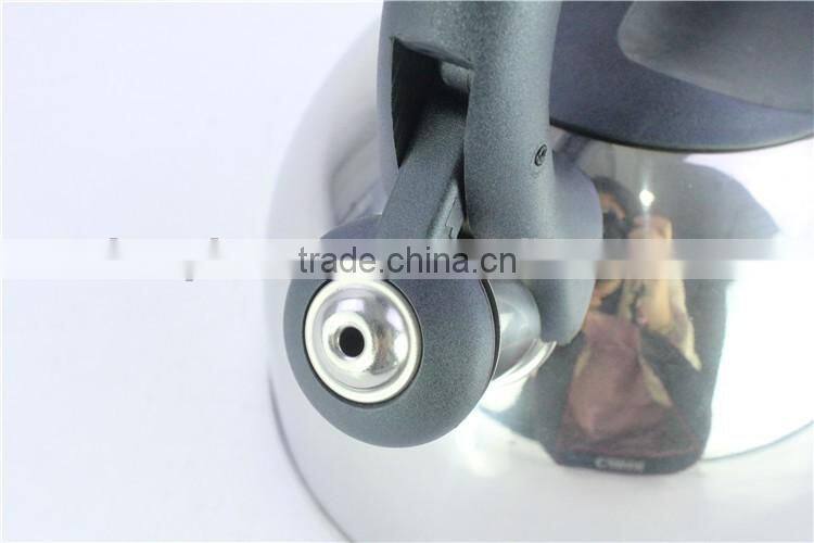 Large 2.5 Liter Capacity non electric tea kettle stainless steel whistling kettle