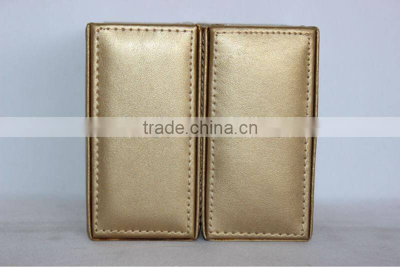 Leather foldable pen holder with photo