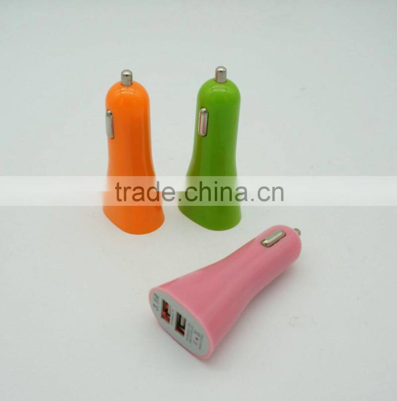 Factory supply 5v 2.1A dual usb car charger,3 usb car charger,custom car charger usb wholesale