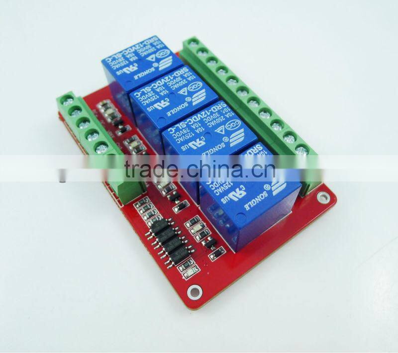 12V 4-Channel relay module Expansion Module Layer PCB