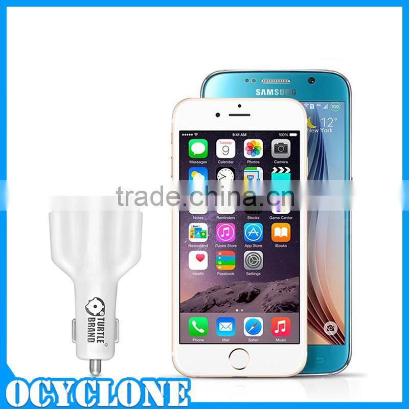 High Quality Standard 4 port USB Car Charger 2.1A 1 A with MFI Data Cable