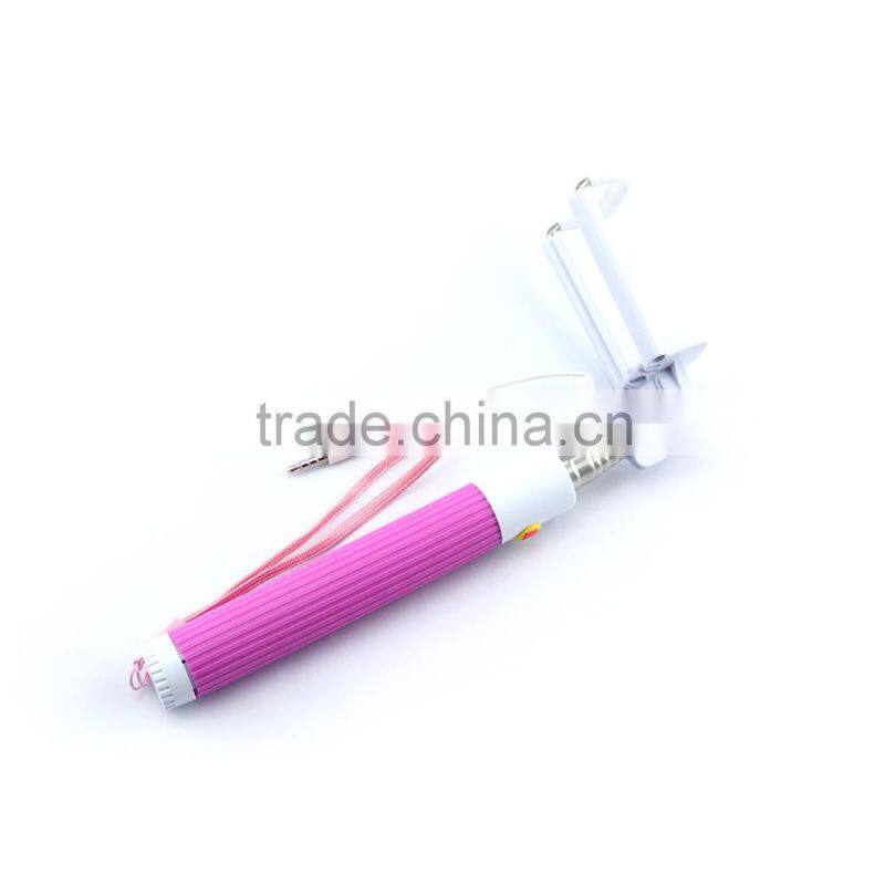 OEM ODM Cheap china manufacture smartphone cable monopod selfie stick
