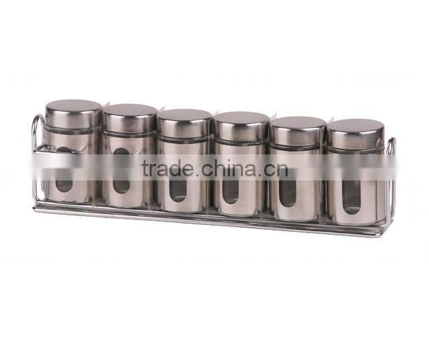 Salt & Pepper Shaker Glass Spice Jar Set With Metal Lids