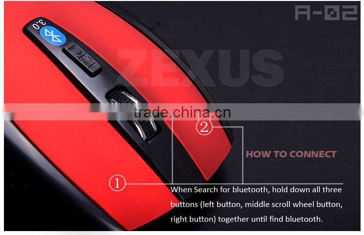 2015 Wireless Bluetooth Mouse Gaming Mouse Wireless Mice 2.4GHz Computer Mouse for Laptop Notebook Bluetooth Optical Mouse