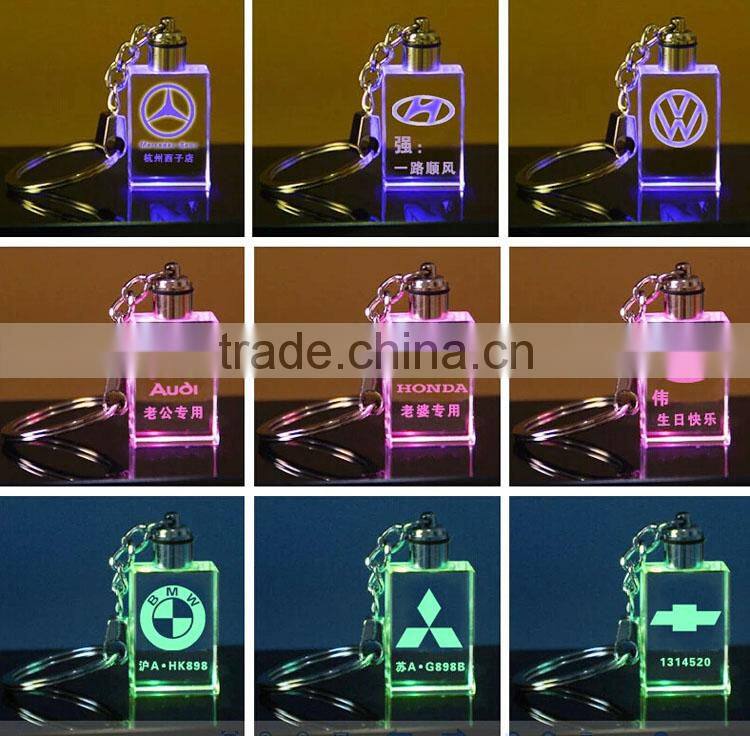 cheap wholesale glass crystal souvenir keychains gift