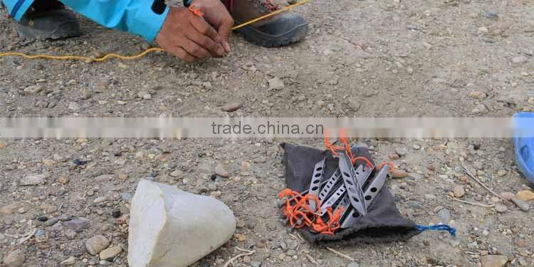 Wholesale Titanium V-Angle Camping Tent Pegs, Tent Pins, Metal Tent Stakes