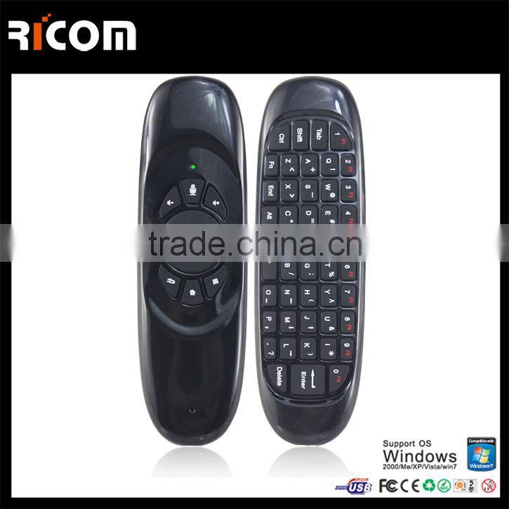 2.4g Wireless Air Mouse Keyboard,Wireless Remote Control with Gyro Air Mouse--T10--Shenzhen Ricom