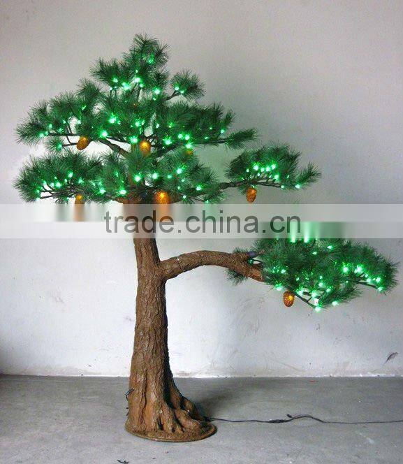 artificial pine tree Christmas led light street decoration