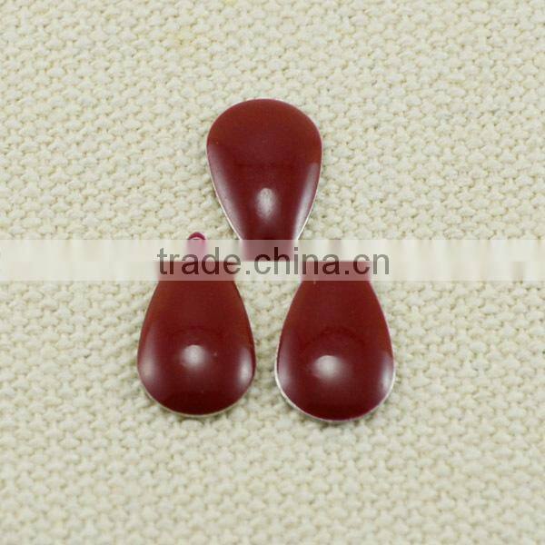 drop shape coated red alloy meal pendant for underwear