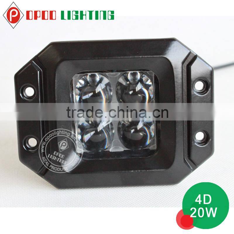 Super bright led work light, 4D 20w 3inch super bright led work light