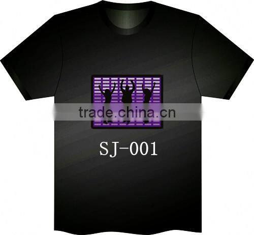 Sound Activated Hip hop Led T-shirt