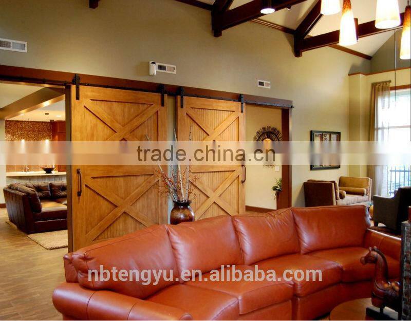 Heavy duty sliding barn door hardware/antique style door hardware kit