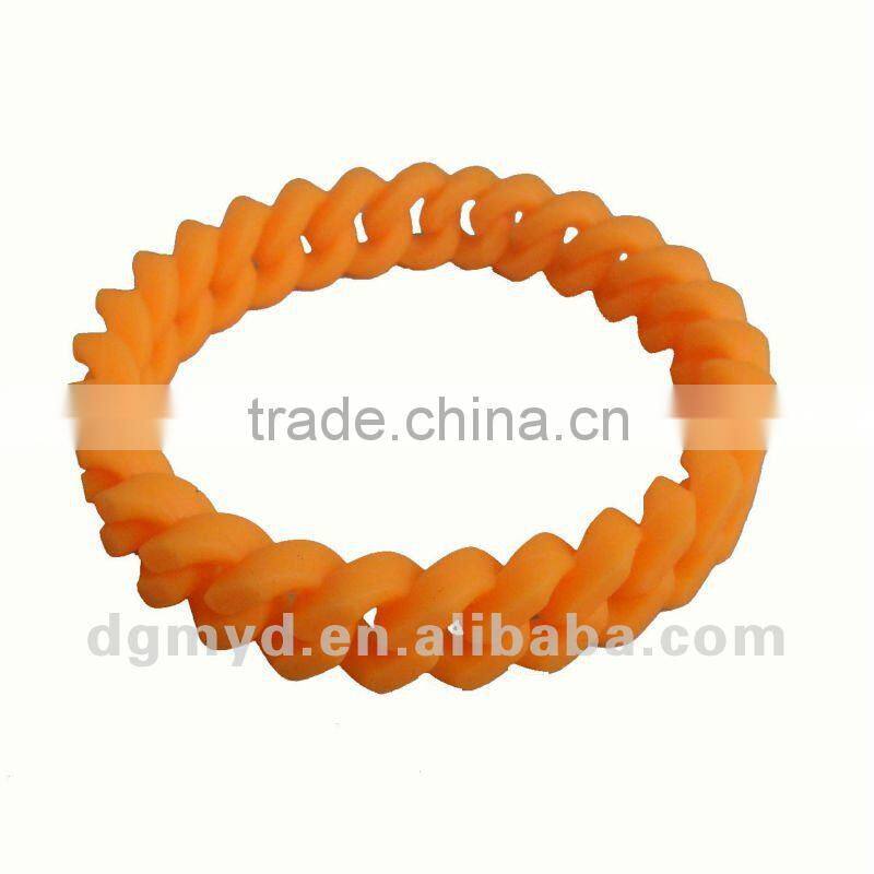 Most Special and Lovely 18 links twist silicone bracelet