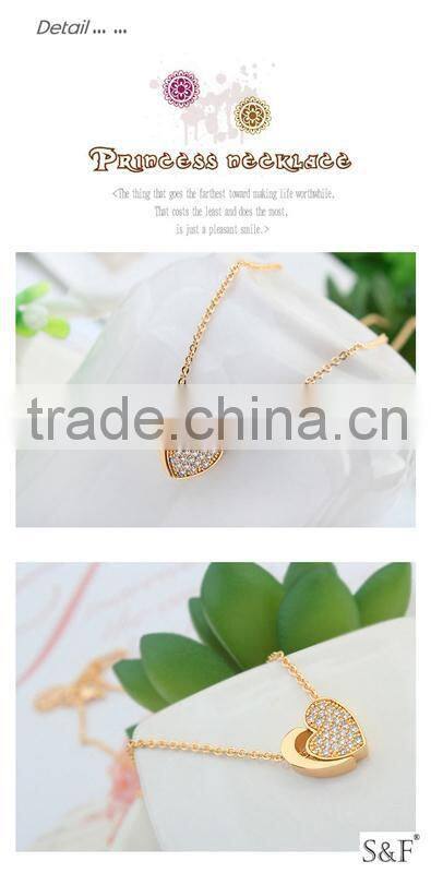 17708 Rhodium plated white gold necklace price
