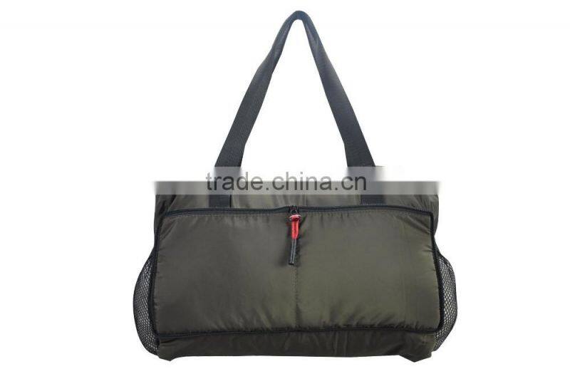 Custom stylish cheap reusable nylon foldable bags handbag