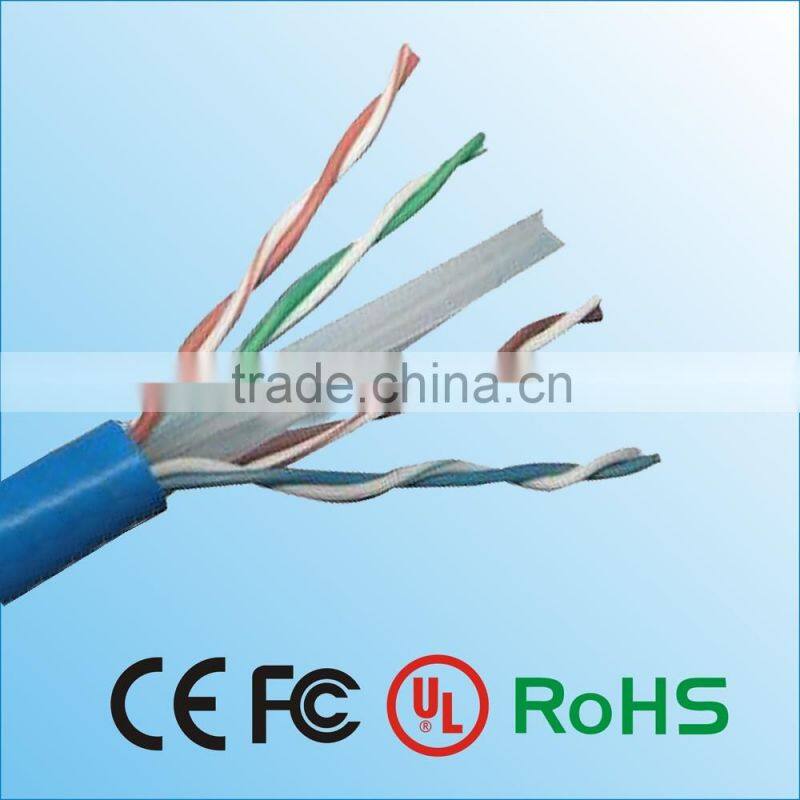 pvc cable trade assurance 4 pair 23awg /24awg utp cat6 network cables 305m