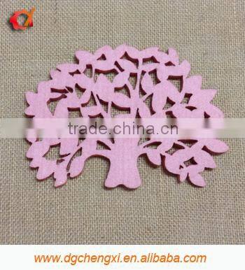 2014 felt insulated plate mat with banyan shape for household table decoration