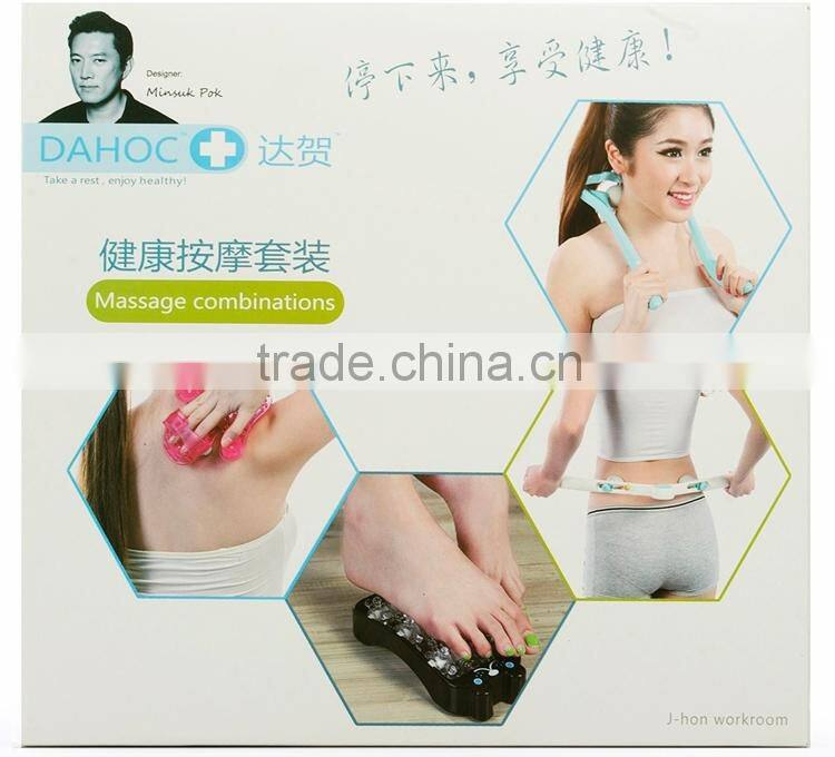 office and home plastic functional manual body massagers,manual neck,foot and body massager
