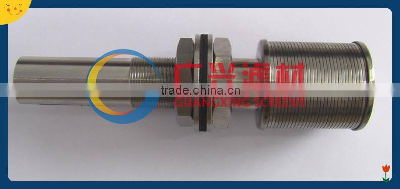 stainless steel wedge wire screen nozzle/water filter nozzle with thread coupling