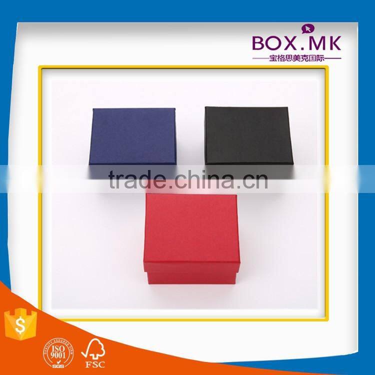 New Style Handmade Promotional Fashion Design Newest Square Paper Flat Watch Box