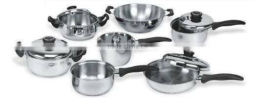 11pcs Stainless Steel Cookware Set With Lid