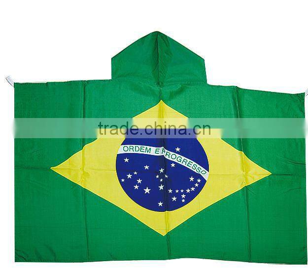 raincoat flag with cap for european championship