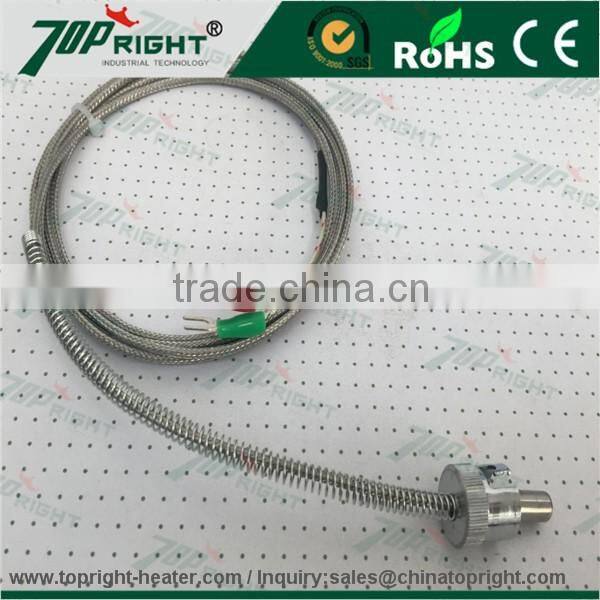 conductor material Iron- Constantan J TYPE THERMOCOUPLE
