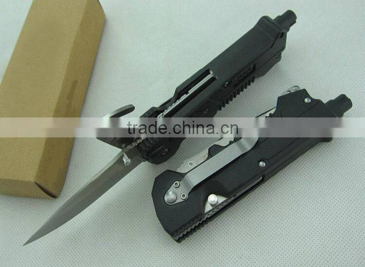 Black Version 57A Folding Blade Knife Rescue Knife Outdoor Knife Survival Knife with Glass Fiber Handle