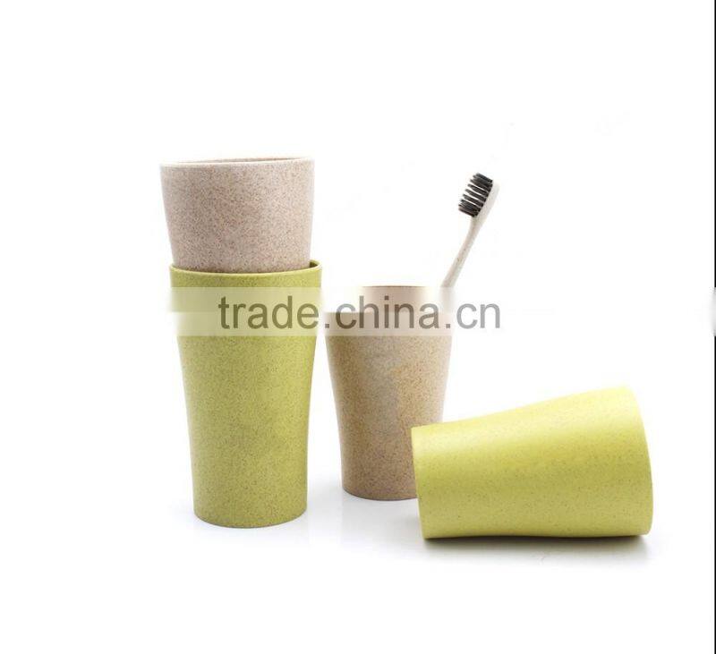 toothbrush and cup set, wheat plastic cups drinking cups