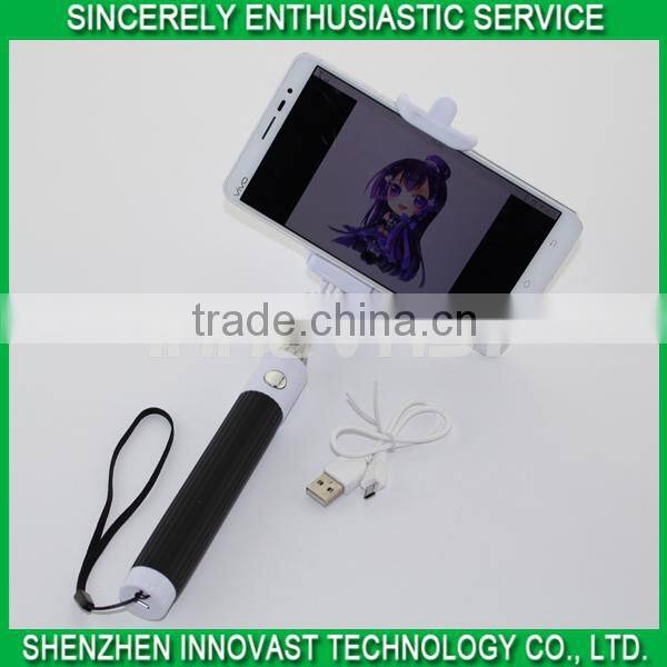 OEM custom logo low price extendable bluetooth selfie stick