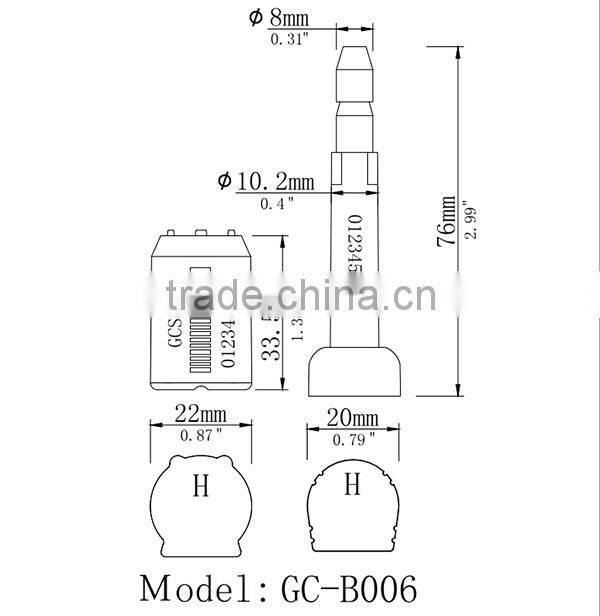 Hot China Products Wholesale Cargo Container Bolt Seal GC-B006