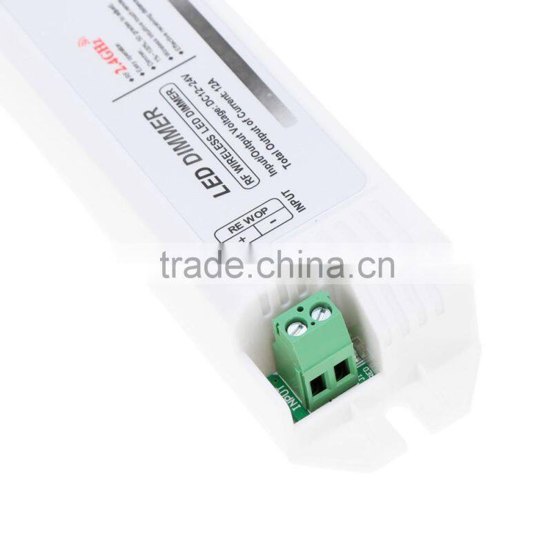DC12-24V 2.4G 2 Channel RF Dimmer for Single Color LED Strip Light