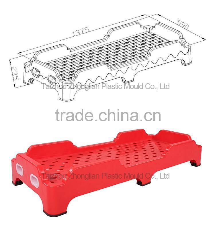 Sleeping cheap plastic school children bed stackable kindergarten