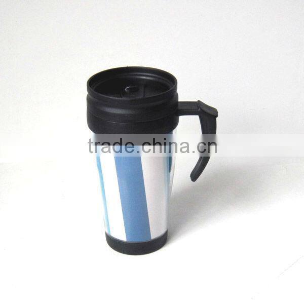 400ml/14oz plastic coffee mug with handle