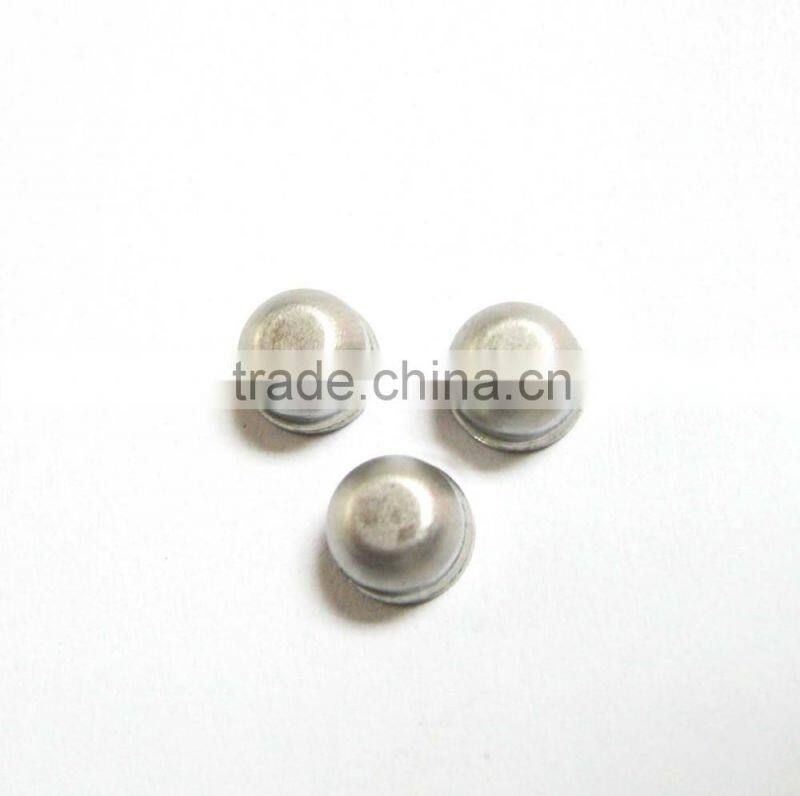 customized brass flat head semi tubular rivets