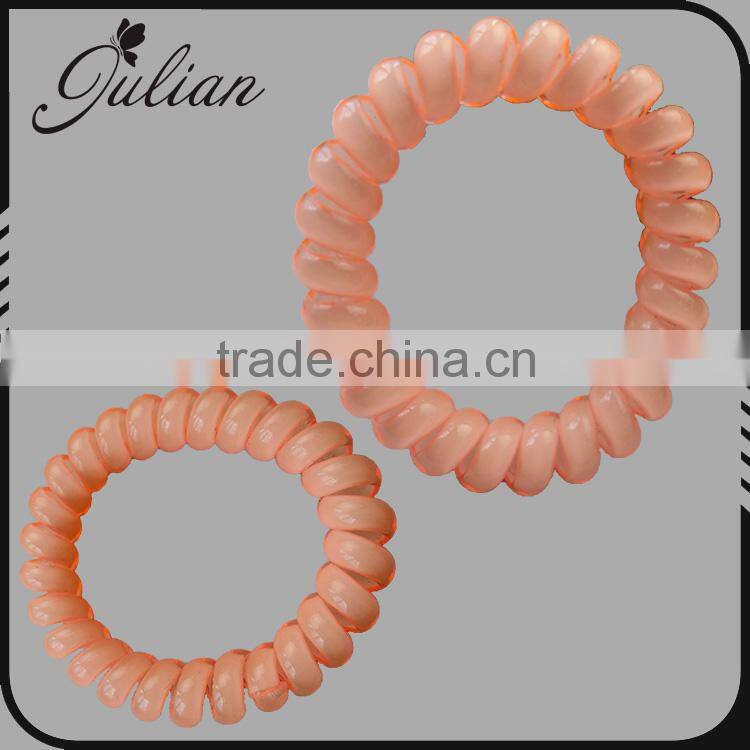 Telephone Hair Elastics Rubber Band For Hair Striped Bracelet Ponytail Holders Hair Rope Rainbow Accessories FHHTA0024-1