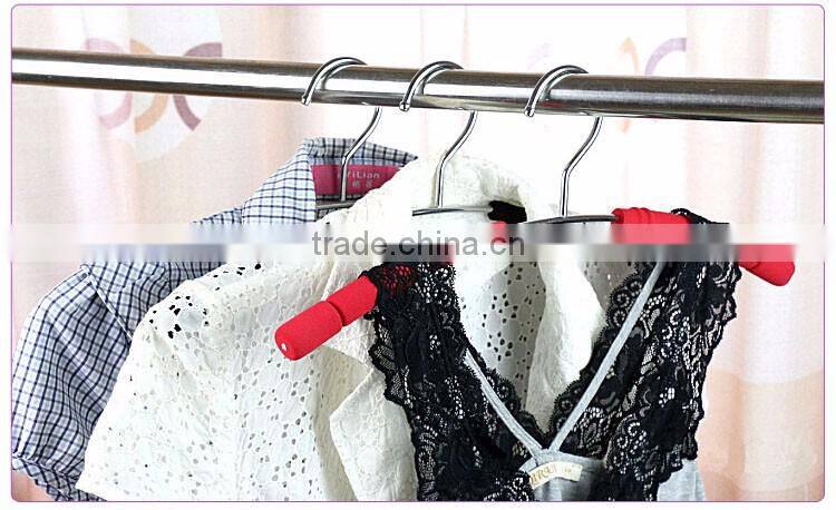 Strong Colorful Metal Clothes Hanger with Foam Padded, Non Slip