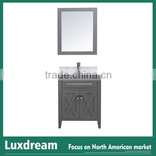 48" deluxe solid wood bathroom vanity with single CUPC sink