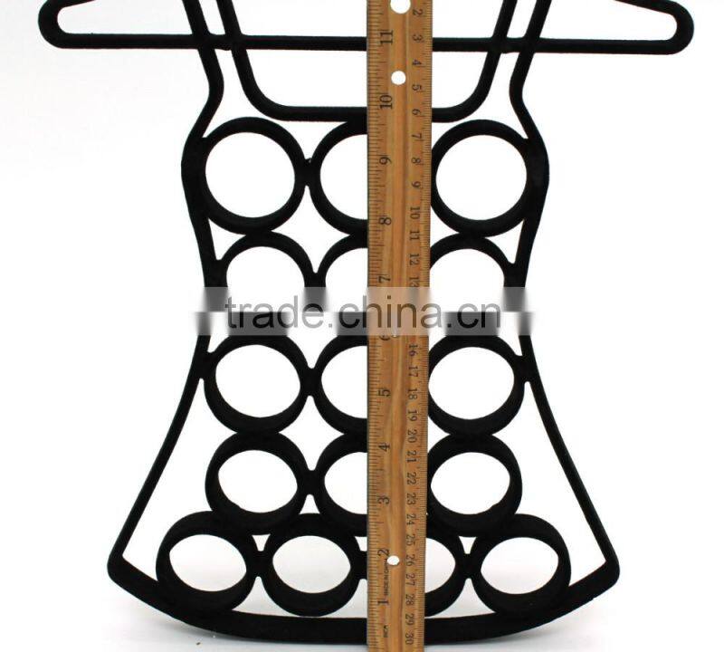 Head brand velvet flocked scarf hanger belt hanger tie hanger
